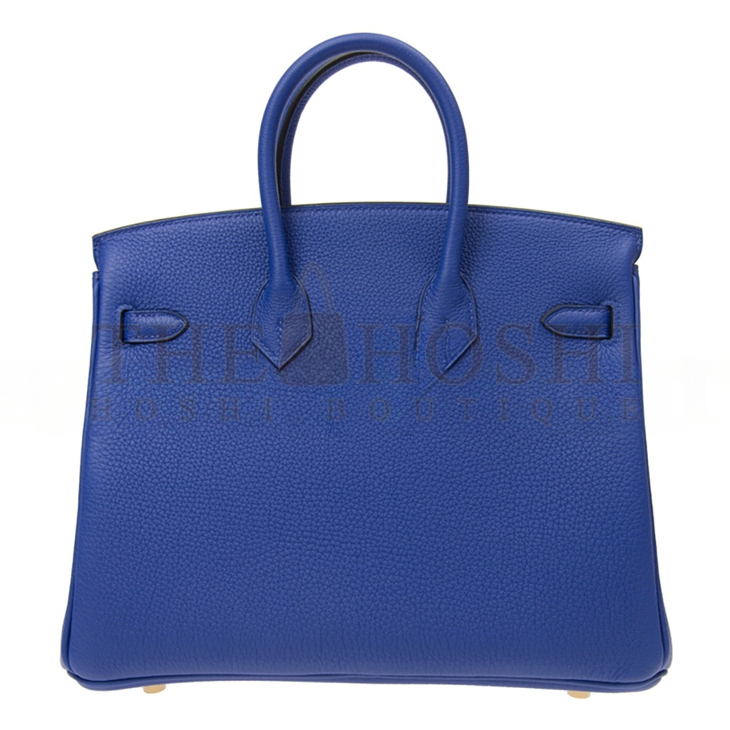 H**me5 BIRKIN 30 TOGO LEATHER ELECTRIC BLUE GOLD BUCKLE BK257TTGGP (30*23*15cm) Master Quality